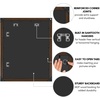 image:imageAmericanflat 20x30 Poster Frame  White Engineered Wood with Polished Plexiglass  Wide Picture Frame for Vertical or Horizontal Wall Display  Epic Collection  White  Polished plexiglass front hangs vertical or horizontal sawtooth hangers included fits photos posters and artWalnut