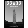 image:imageAmericanflat 20x30 Poster Frame  White Engineered Wood with Polished Plexiglass  Wide Picture Frame for Vertical or Horizontal Wall Display  Epic Collection  White  Polished plexiglass front hangs vertical or horizontal sawtooth hangers included fits photos posters and artBlack