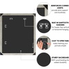 image:imageAmericanflat 20x30 Poster Frame  White Engineered Wood with Polished Plexiglass  Wide Picture Frame for Vertical or Horizontal Wall Display  Epic Collection  White  Polished plexiglass front hangs vertical or horizontal sawtooth hangers included fits photos posters and artGray