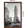 image:imageAmericanflat 20x30 Poster Frame  White Engineered Wood with Polished Plexiglass  Wide Picture Frame for Vertical or Horizontal Wall Display  Epic Collection  White  Polished plexiglass front hangs vertical or horizontal sawtooth hangers included fits photos posters and artWalnut
