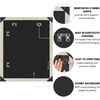 image:imageAmericanflat 20x30 Poster Frame  White Engineered Wood with Polished Plexiglass  Wide Picture Frame for Vertical or Horizontal Wall Display  Epic Collection  White  Polished plexiglass front hangs vertical or horizontal sawtooth hangers included fits photos posters and artLight Wood
