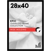 image:imageAmericanflat 20x30 Poster Frame  White Engineered Wood with Polished Plexiglass  Wide Picture Frame for Vertical or Horizontal Wall Display  Epic Collection  White  Polished plexiglass front hangs vertical or horizontal sawtooth hangers included fits photos posters and artBlack