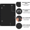 image:imageAmericanflat 20x30 Poster Frame  White Engineered Wood with Polished Plexiglass  Wide Picture Frame for Vertical or Horizontal Wall Display  Epic Collection  White  Polished plexiglass front hangs vertical or horizontal sawtooth hangers included fits photos posters and artBlack