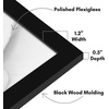 image:imageAmericanflat 20x30 Poster Frame  White Engineered Wood with Polished Plexiglass  Wide Picture Frame for Vertical or Horizontal Wall Display  Epic Collection  White  Polished plexiglass front hangs vertical or horizontal sawtooth hangers included fits photos posters and artBlack