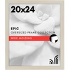 image:imageAmericanflat 20x30 Poster Frame  White Engineered Wood with Polished Plexiglass  Wide Picture Frame for Vertical or Horizontal Wall Display  Epic Collection  White  Polished plexiglass front hangs vertical or horizontal sawtooth hangers included fits photos posters and artLight Wood