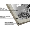 image:imageAmericanflat 20x30 Poster Frame  White Engineered Wood with Polished Plexiglass  Wide Picture Frame for Vertical or Horizontal Wall Display  Epic Collection  White  Polished plexiglass front hangs vertical or horizontal sawtooth hangers included fits photos posters and artGray