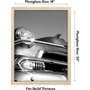 image:imageAmericanflat 20x30 Poster Frame  White Engineered Wood with Polished Plexiglass  Wide Picture Frame for Vertical or Horizontal Wall Display  Epic Collection  White  Polished plexiglass front hangs vertical or horizontal sawtooth hangers included fits photos posters and artNatural Oak