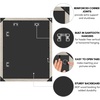 image:imageAmericanflat 20x30 Poster Frame  White Engineered Wood with Polished Plexiglass  Wide Picture Frame for Vertical or Horizontal Wall Display  Epic Collection  White  Polished plexiglass front hangs vertical or horizontal sawtooth hangers included fits photos posters and artDriftwood