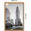 image:imageAmericanflat 20x30 Poster Frame  White Engineered Wood with Polished Plexiglass  Wide Picture Frame for Vertical or Horizontal Wall Display  Epic Collection  White  Polished plexiglass front hangs vertical or horizontal sawtooth hangers included fits photos posters and artDark Oak