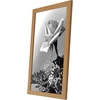 image:imageAmericanflat 20x30 Poster Frame  White Engineered Wood with Polished Plexiglass  Wide Picture Frame for Vertical or Horizontal Wall Display  Epic Collection  White  Polished plexiglass front hangs vertical or horizontal sawtooth hangers included fits photos posters and artDark Oak