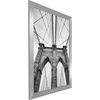 image:imageAmericanflat 20x30 Poster Frame  White Engineered Wood with Polished Plexiglass  Wide Picture Frame for Vertical or Horizontal Wall Display  Epic Collection  White  Polished plexiglass front hangs vertical or horizontal sawtooth hangers included fits photos posters and artSilver