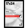 image:imageAmericanflat 20x30 Poster Frame  White Engineered Wood with Polished Plexiglass  Wide Picture Frame for Vertical or Horizontal Wall Display  Epic Collection  White  Polished plexiglass front hangs vertical or horizontal sawtooth hangers included fits photos posters and artBlack