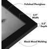 image:imageAmericanflat 20x30 Poster Frame  White Engineered Wood with Polished Plexiglass  Wide Picture Frame for Vertical or Horizontal Wall Display  Epic Collection  White  Polished plexiglass front hangs vertical or horizontal sawtooth hangers included fits photos posters and artBlack