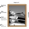 image:imageAmericanflat 20x30 Poster Frame  White Engineered Wood with Polished Plexiglass  Wide Picture Frame for Vertical or Horizontal Wall Display  Epic Collection  White  Polished plexiglass front hangs vertical or horizontal sawtooth hangers included fits photos posters and artDark Oak