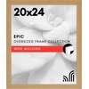 image:imageAmericanflat 20x30 Poster Frame  White Engineered Wood with Polished Plexiglass  Wide Picture Frame for Vertical or Horizontal Wall Display  Epic Collection  White  Polished plexiglass front hangs vertical or horizontal sawtooth hangers included fits photos posters and artPine