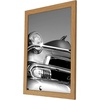 image:imageAmericanflat 20x30 Poster Frame  White Engineered Wood with Polished Plexiglass  Wide Picture Frame for Vertical or Horizontal Wall Display  Epic Collection  White  Polished plexiglass front hangs vertical or horizontal sawtooth hangers included fits photos posters and artDark Oak