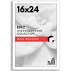 image:imageAmericanflat 20x30 Poster Frame  White Engineered Wood with Polished Plexiglass  Wide Picture Frame for Vertical or Horizontal Wall Display  Epic Collection  White  Polished plexiglass front hangs vertical or horizontal sawtooth hangers included fits photos posters and artWhite