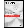 image:imageAmericanflat 20x30 Poster Frame  White Engineered Wood with Polished Plexiglass  Wide Picture Frame for Vertical or Horizontal Wall Display  Epic Collection  White  Polished plexiglass front hangs vertical or horizontal sawtooth hangers included fits photos posters and artBlack