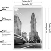 image:imageAmericanflat 20x30 Poster Frame  White Engineered Wood with Polished Plexiglass  Wide Picture Frame for Vertical or Horizontal Wall Display  Epic Collection  White  Polished plexiglass front hangs vertical or horizontal sawtooth hangers included fits photos posters and artWhite