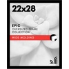 image:imageAmericanflat 20x30 Poster Frame  White Engineered Wood with Polished Plexiglass  Wide Picture Frame for Vertical or Horizontal Wall Display  Epic Collection  White  Polished plexiglass front hangs vertical or horizontal sawtooth hangers included fits photos posters and artBlack