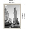 image:imageAmericanflat 20x30 Poster Frame  White Engineered Wood with Polished Plexiglass  Wide Picture Frame for Vertical or Horizontal Wall Display  Epic Collection  White  Polished plexiglass front hangs vertical or horizontal sawtooth hangers included fits photos posters and artGray
