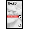 image:imageAmericanflat 20x30 Poster Frame  White Engineered Wood with Polished Plexiglass  Wide Picture Frame for Vertical or Horizontal Wall Display  Epic Collection  White  Polished plexiglass front hangs vertical or horizontal sawtooth hangers included fits photos posters and artBlack
