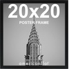 image:imageAmericanflat 20x30 Poster Frame  White Engineered Wood with Polished Plexiglass  Wide Picture Frame for Vertical or Horizontal Wall Display  Epic Collection  White  Polished plexiglass front hangs vertical or horizontal sawtooth hangers included fits photos posters and artBlack