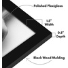 image:imageAmericanflat 20x30 Poster Frame  White Engineered Wood with Polished Plexiglass  Wide Picture Frame for Vertical or Horizontal Wall Display  Epic Collection  White  Polished plexiglass front hangs vertical or horizontal sawtooth hangers included fits photos posters and artBlack