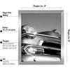 image:imageAmericanflat 20x30 Poster Frame  White Engineered Wood with Polished Plexiglass  Wide Picture Frame for Vertical or Horizontal Wall Display  Epic Collection  White  Polished plexiglass front hangs vertical or horizontal sawtooth hangers included fits photos posters and artSilver