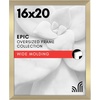 image:imageAmericanflat 20x30 Poster Frame  White Engineered Wood with Polished Plexiglass  Wide Picture Frame for Vertical or Horizontal Wall Display  Epic Collection  White  Polished plexiglass front hangs vertical or horizontal sawtooth hangers included fits photos posters and artGold