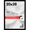 image:imageAmericanflat 20x30 Poster Frame  White Engineered Wood with Polished Plexiglass  Wide Picture Frame for Vertical or Horizontal Wall Display  Epic Collection  White  Polished plexiglass front hangs vertical or horizontal sawtooth hangers included fits photos posters and artBlack
