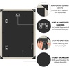 image:imageAmericanflat 20x30 Poster Frame  White Engineered Wood with Polished Plexiglass  Wide Picture Frame for Vertical or Horizontal Wall Display  Epic Collection  White  Polished plexiglass front hangs vertical or horizontal sawtooth hangers included fits photos posters and artLight Wood