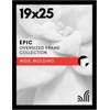 image:imageAmericanflat 20x30 Poster Frame  White Engineered Wood with Polished Plexiglass  Wide Picture Frame for Vertical or Horizontal Wall Display  Epic Collection  White  Polished plexiglass front hangs vertical or horizontal sawtooth hangers included fits photos posters and artBlack