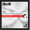 image:imageAmericanflat 20x30 Poster Frame  White Engineered Wood with Polished Plexiglass  Wide Picture Frame for Vertical or Horizontal Wall Display  Epic Collection  White  Polished plexiglass front hangs vertical or horizontal sawtooth hangers included fits photos posters and artBlack