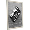image:imageAmericanflat 20x30 Poster Frame  White Engineered Wood with Polished Plexiglass  Wide Picture Frame for Vertical or Horizontal Wall Display  Epic Collection  White  Polished plexiglass front hangs vertical or horizontal sawtooth hangers included fits photos posters and artLight Wood