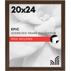 image:imageAmericanflat 20x30 Poster Frame  White Engineered Wood with Polished Plexiglass  Wide Picture Frame for Vertical or Horizontal Wall Display  Epic Collection  White  Polished plexiglass front hangs vertical or horizontal sawtooth hangers included fits photos posters and artWalnut