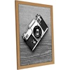 image:imageAmericanflat 20x30 Poster Frame  White Engineered Wood with Polished Plexiglass  Wide Picture Frame for Vertical or Horizontal Wall Display  Epic Collection  White  Polished plexiglass front hangs vertical or horizontal sawtooth hangers included fits photos posters and artDark Oak