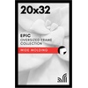 image:imageAmericanflat 20x30 Poster Frame  White Engineered Wood with Polished Plexiglass  Wide Picture Frame for Vertical or Horizontal Wall Display  Epic Collection  White  Polished plexiglass front hangs vertical or horizontal sawtooth hangers included fits photos posters and artBlack