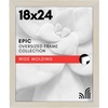 image:imageAmericanflat 20x30 Poster Frame  White Engineered Wood with Polished Plexiglass  Wide Picture Frame for Vertical or Horizontal Wall Display  Epic Collection  White  Polished plexiglass front hangs vertical or horizontal sawtooth hangers included fits photos posters and artLight Wood
