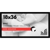 image:imageAmericanflat 20x30 Poster Frame  White Engineered Wood with Polished Plexiglass  Wide Picture Frame for Vertical or Horizontal Wall Display  Epic Collection  White  Polished plexiglass front hangs vertical or horizontal sawtooth hangers included fits photos posters and artBlack