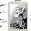 image:imageAmericanflat 20x30 Poster Frame  White Engineered Wood with Polished Plexiglass  Wide Picture Frame for Vertical or Horizontal Wall Display  Epic Collection  White  Polished plexiglass front hangs vertical or horizontal sawtooth hangers included fits photos posters and artLight Wood