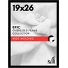 image:imageAmericanflat 20x30 Poster Frame  White Engineered Wood with Polished Plexiglass  Wide Picture Frame for Vertical or Horizontal Wall Display  Epic Collection  White  Polished plexiglass front hangs vertical or horizontal sawtooth hangers included fits photos posters and artBlack