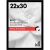 image:imageAmericanflat 20x30 Poster Frame  White Engineered Wood with Polished Plexiglass  Wide Picture Frame for Vertical or Horizontal Wall Display  Epic Collection  White  Polished plexiglass front hangs vertical or horizontal sawtooth hangers included fits photos posters and artBlack