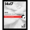 image:imageAmericanflat 20x30 Poster Frame  White Engineered Wood with Polished Plexiglass  Wide Picture Frame for Vertical or Horizontal Wall Display  Epic Collection  White  Polished plexiglass front hangs vertical or horizontal sawtooth hangers included fits photos posters and artBlack