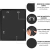 image:imageAmericanflat 20x30 Poster Frame  White Engineered Wood with Polished Plexiglass  Wide Picture Frame for Vertical or Horizontal Wall Display  Epic Collection  White  Polished plexiglass front hangs vertical or horizontal sawtooth hangers included fits photos posters and artBlack