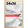 image:imageAmericanflat 20x30 Poster Frame  White Engineered Wood with Polished Plexiglass  Wide Picture Frame for Vertical or Horizontal Wall Display  Epic Collection  White  Polished plexiglass front hangs vertical or horizontal sawtooth hangers included fits photos posters and artGold