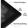 image:imageAmericanflat 20x30 Poster Frame  White Engineered Wood with Polished Plexiglass  Wide Picture Frame for Vertical or Horizontal Wall Display  Epic Collection  White  Polished plexiglass front hangs vertical or horizontal sawtooth hangers included fits photos posters and artBlack