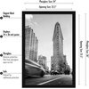image:imageAmericanflat 20x30 Poster Frame  White Engineered Wood with Polished Plexiglass  Wide Picture Frame for Vertical or Horizontal Wall Display  Epic Collection  White  Polished plexiglass front hangs vertical or horizontal sawtooth hangers included fits photos posters and artBlack
