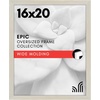 image:imageAmericanflat 20x30 Poster Frame  White Engineered Wood with Polished Plexiglass  Wide Picture Frame for Vertical or Horizontal Wall Display  Epic Collection  White  Polished plexiglass front hangs vertical or horizontal sawtooth hangers included fits photos posters and artLight Wood