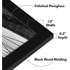 image:imageAmericanflat 20x30 Poster Frame  White Engineered Wood with Polished Plexiglass  Wide Picture Frame for Vertical or Horizontal Wall Display  Epic Collection  White  Polished plexiglass front hangs vertical or horizontal sawtooth hangers included fits photos posters and artBlack